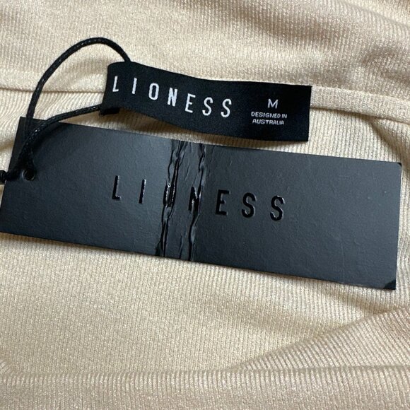 LIONESS Field Of Dreams Dress in Oatmeal Medium New Womens Maxi Gown - Picture 9 of 17